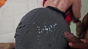 blowjob then cum on ass in dress of sex doll luna