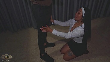 Mature nun gets fucked in the confessional