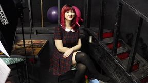 little red sadistic punishment bdsm bondage flogged fingered paddled stapled