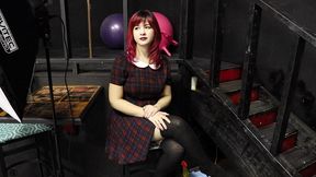 little red sadistic punishment bdsm bondage flogged fingered paddled stapled