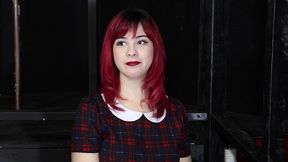 little red sadistic punishment bdsm bondage flogged fingered paddled stapled
