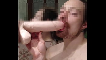 Forrest Cunt Gives Dildo Sloppy Suck