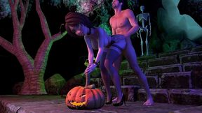 cass the sexy milf gets fucked from behind halloween special