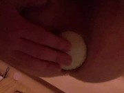 A Big Ball in my creamy ass!