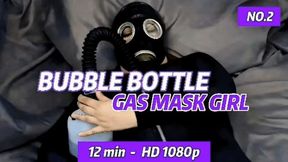 Bubble Bottle Ecstasy #2: Gas Mask Rebreathing, Bubbly Breath Play & Sensory Tease – 12 Min HD MOV