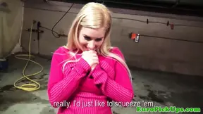 Real euro teen gets her pussy cumshot