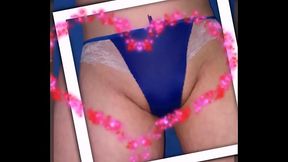 Si nuevamente exhibiendome en bikini Azul