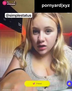 Webcam amateur gives a surprise reaction to homemade content