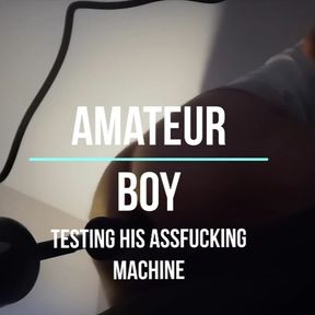 Asshole Fucked First Time by Fucking Machine