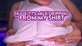 Huge tits milky dripping from my shirt - Bianca - Lissa