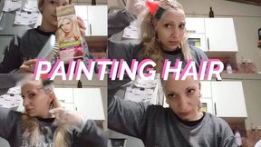 Paint my blonde hair