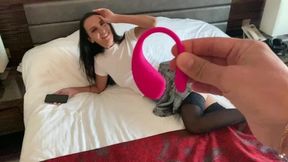 Remote Control Orgasm with Lovense Lush 3 - He's Controlling Me Again