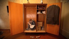 The maid's objectification in an old closet among things turned into a thing and was put aside for long-term storage