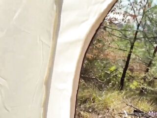 Roughly banged a counsellor in a tent in the woods