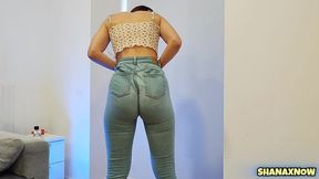 blue jeans fetish big ass problems clenching shaking cheeks
