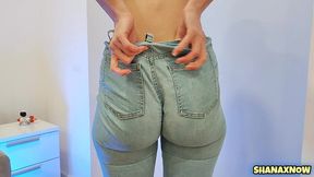 blue jeans fetish big ass problems clenching shaking cheeks