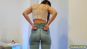 blue jeans fetish big ass problems clenching shaking cheeks