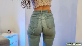 blue jeans fetish big ass problems clenching shaking cheeks