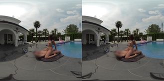 Pool fuck in VR view