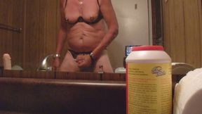 Cumming after a good dildo fuck.