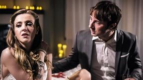 Criminal blonde MILF silences witness by marrying and fucking him