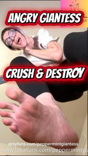 Mean Giantess POV Crush & Destroy You