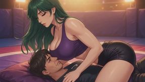 Mixed Wrestling Stories #4B: Confessions of Emerald Dominance on the Mat (Animated)