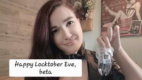 Happy Locktober Eve, Beta Chastity Sub