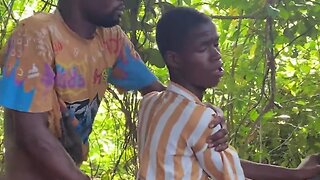 A young guy fucked his stepbrother under a mango tree in a steamy twink scene
