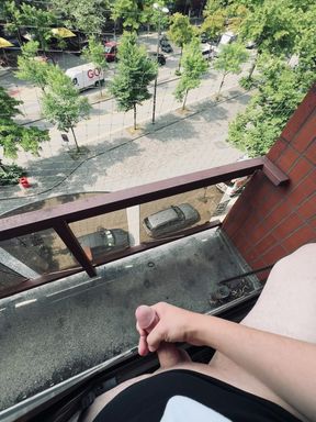 Cock bottle from the hortel window🤤 I love it when strangers see my cock