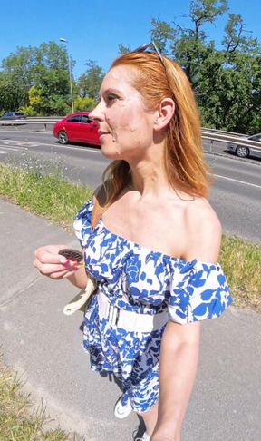 Cumwalk with a stranger's sperm and cumeating 😋