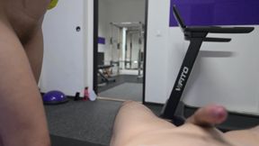 Gym POV - Trainer Fucks My Hairy Pussy After Workout