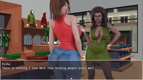 Laura, lustful secrets: sexy MILF in clothing store ep.4