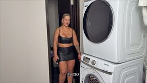 latina milf gets fucked by her big-dicked stepson while she s in the washing machine; he pounds her huge ass until he cums inside her! full video