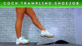 Trampling The Cum From Your Balls Under My Dirty Fila Disruptors (134) - Sole Cam - Trainer Trample CBT Crush Fetish Shoejob