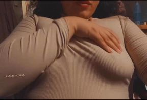 Watch me caress my perfect breast