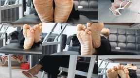 ERER sexy high heels and wrinkled feet