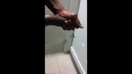 Big Black Cock Masturbation at Work