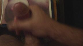 Stroking and Cumming on Some Monster Tits