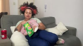 BBW Farting and Burping While I Watch TV