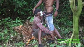 a rough fuck without a future between two tourists in the middle of a walk in a bush under the woods, well-hung sexy me site having big black and thick cocks in a first gay experience of straight frie