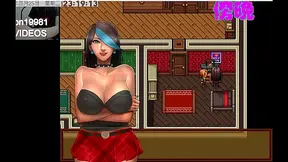 Scarlet Black Widow Pleasures Gamer Guy on Couch with Hot Blowjob Action