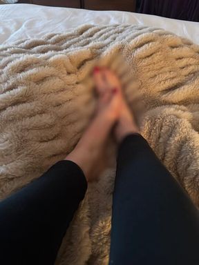 You weirdo, you love my feet