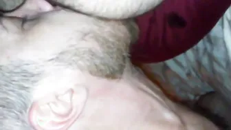 Skinny young amateur bareback fucked by older hairy daddy