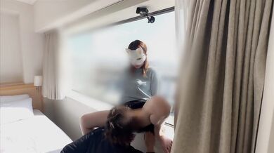 Married Asian wife takes thick glass cock in secret affair