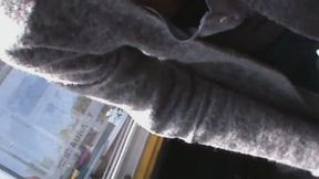 Pedal Pumping White Sneakers No Bra HQ