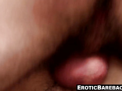 Tatted jock wanks then pounds hole mercilessly