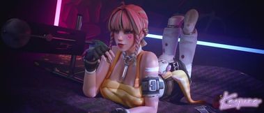 Mercy in the Hotel room  (Turns Out to be Self-Sucking Futa)