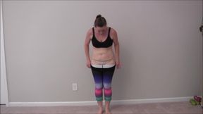 Naked big boobs bouncing jumping jacks