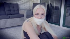 Luna - Tied Up Outside & Massively Gagged MP4 HD